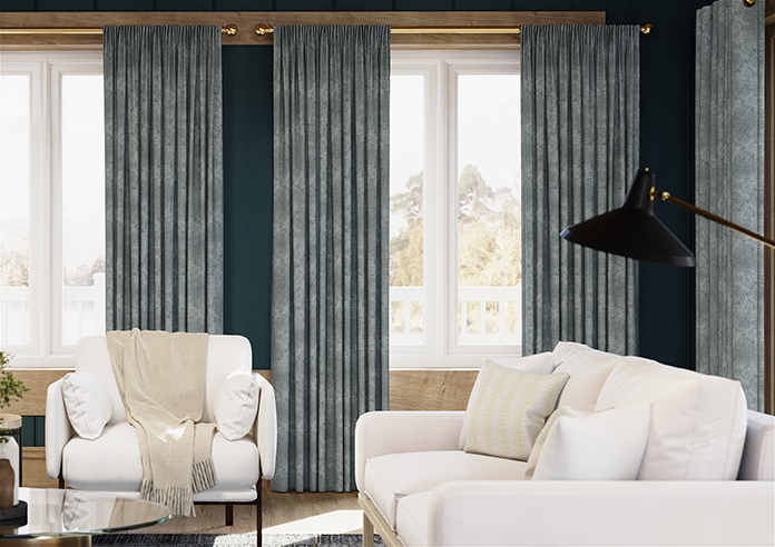 Florence Faux Suede, Mid Grey - Made to Measure Curtains - Image 3